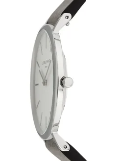Quarzuhr in Grau/ Silber