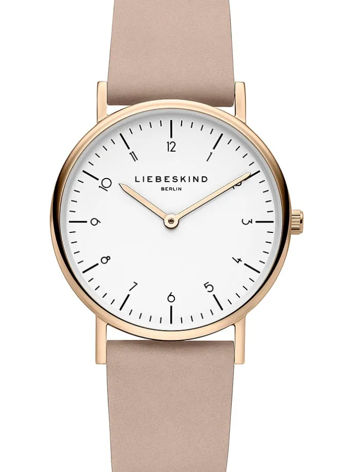 Quarzuhr in Rosa/ Roségold/ Weiß
