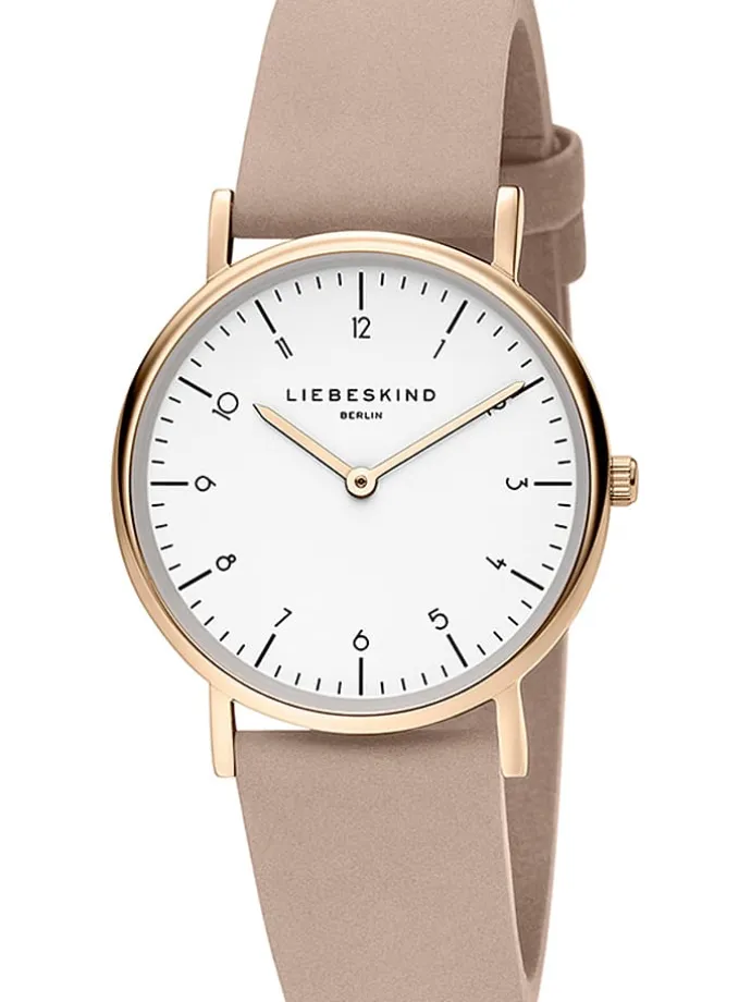 Quarzuhr in Rosa/ Roségold/ Weiß