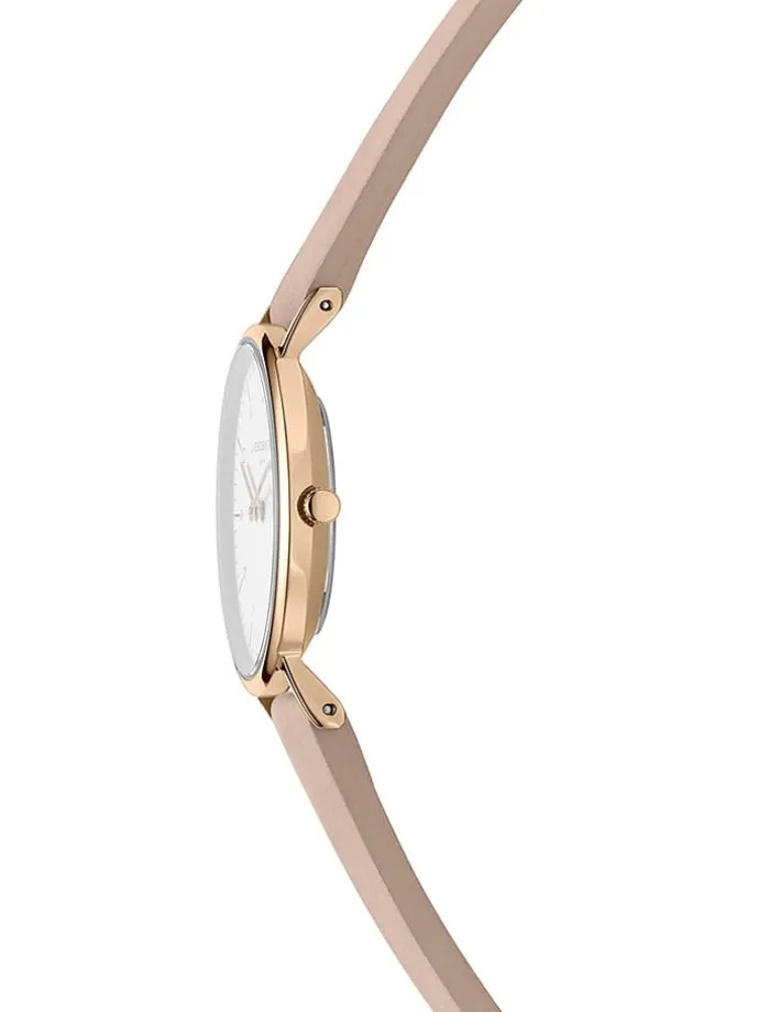 Quarzuhr in Rosa/ Roségold/ Weiß
