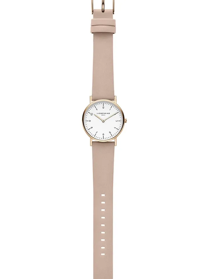 Quarzuhr in Rosa/ Roségold/ Weiß