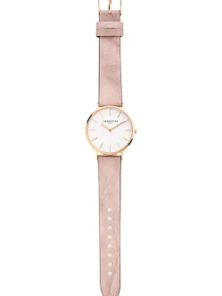 Quarzuhr in Rosa/ Roségold/ Weiß