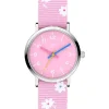 Quarzuhr in Rosa/ Silber
