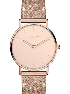 Quarzuhr in Roségold/ Rosa