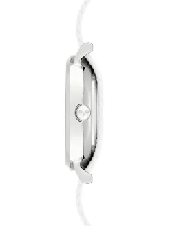 Quarzuhr in Weiß/ Bunt/ Silber