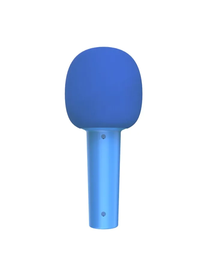 Qware Kabelloses Karaoke Mikrofon mit Bluetooth & Lautsprecher in Blau