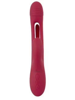 Rabbitvibrator Rabbit Vibrator with G-Spot Stimulation in rot