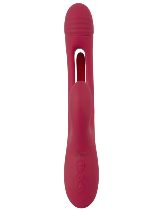 Rabbitvibrator Rabbit Vibrator with G-Spot Stimulation in rot