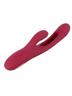 Rabbitvibrator Rabbit Vibrator with G-Spot Stimulation in rot