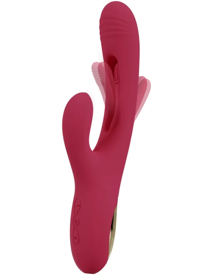 Rabbitvibrator Rabbit Vibrator with G-Spot Stimulation in rot