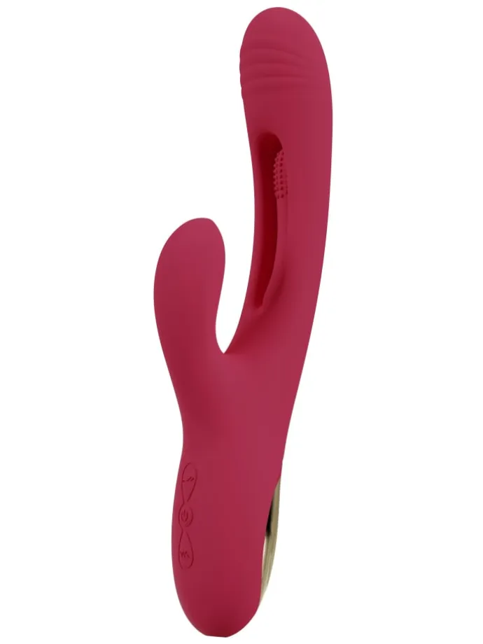 Rabbitvibrator Rabbit Vibrator with G-Spot Stimulation in rot