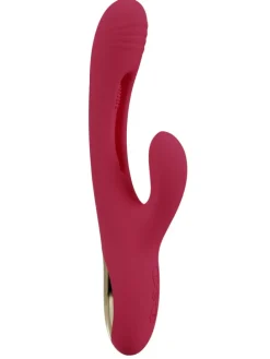 Rabbitvibrator Rabbit Vibrator with G-Spot Stimulation in rot