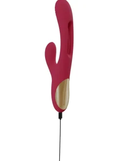 Rabbitvibrator Rabbit Vibrator with G-Spot Stimulation in rot
