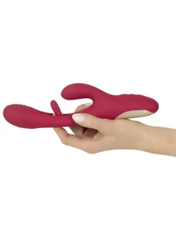 Rabbitvibrator Rabbit Vibrator with G-Spot Stimulation in rot