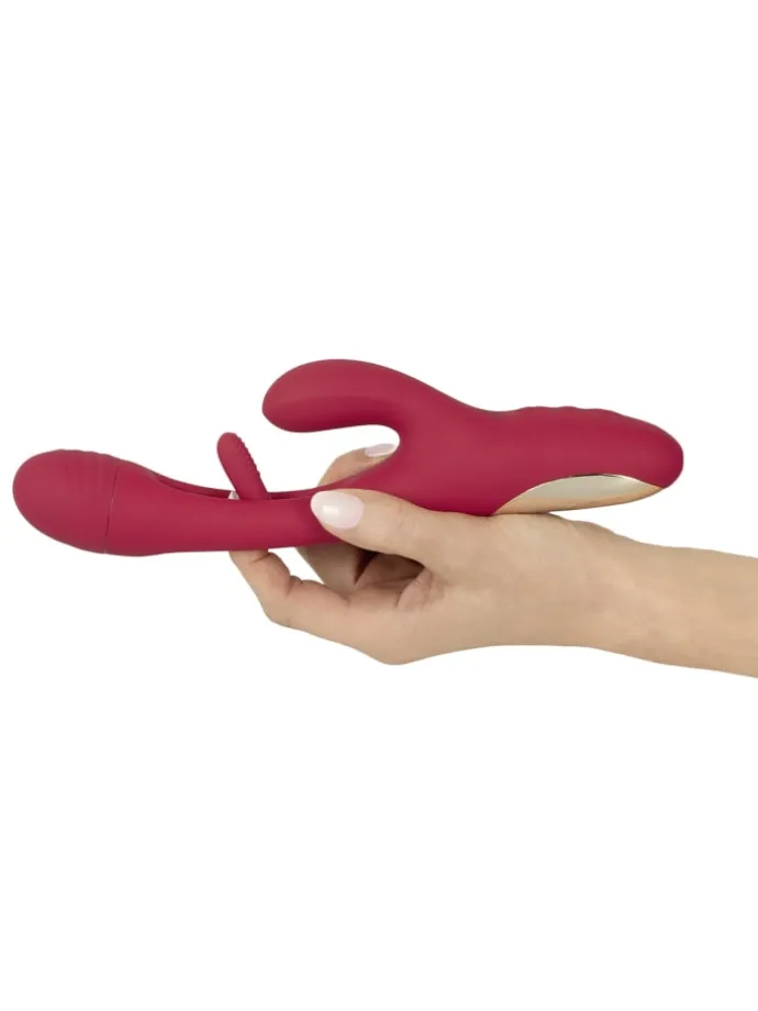 Rabbitvibrator Rabbit Vibrator with G-Spot Stimulation in rot