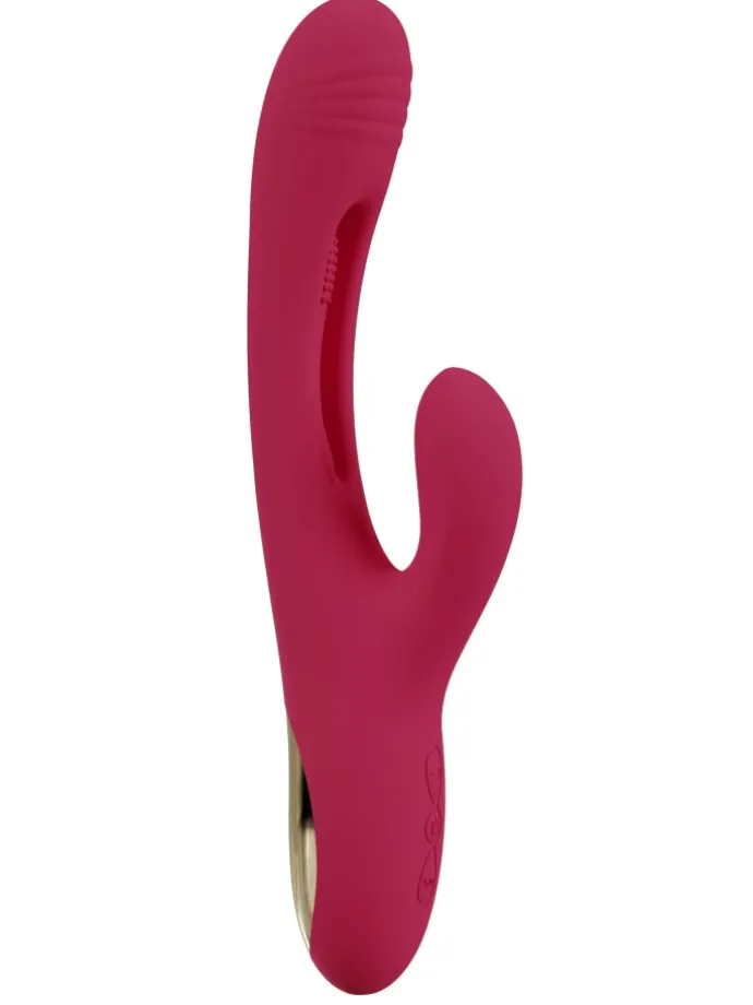Rabbitvibrator Rabbit Vibrator with G-Spot Stimulation in rot