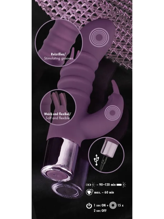 Rabbitvibrator Rabbit Vibe in lila