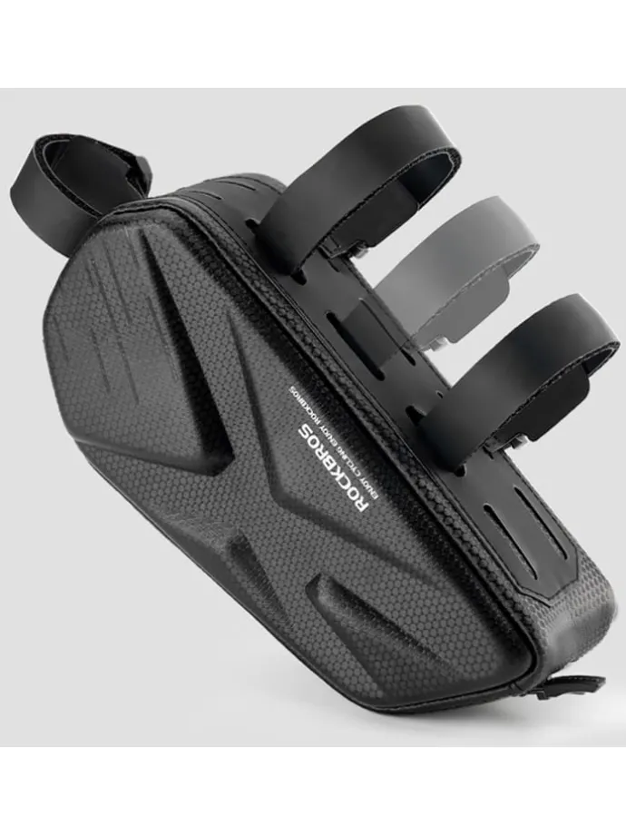 Rahmen-Fahrradtasche 1,4l starr – Schwarz
