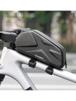 Rahmen-Fahrradtasche 1,4l starr – Schwarz