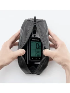 Rahmen-Fahrradtasche 1,4l starr – Schwarz