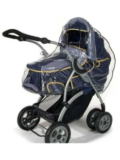 RainCover Classic Regenschutz für Kombi-Kinderwagen in Transparent ab 0 Monate