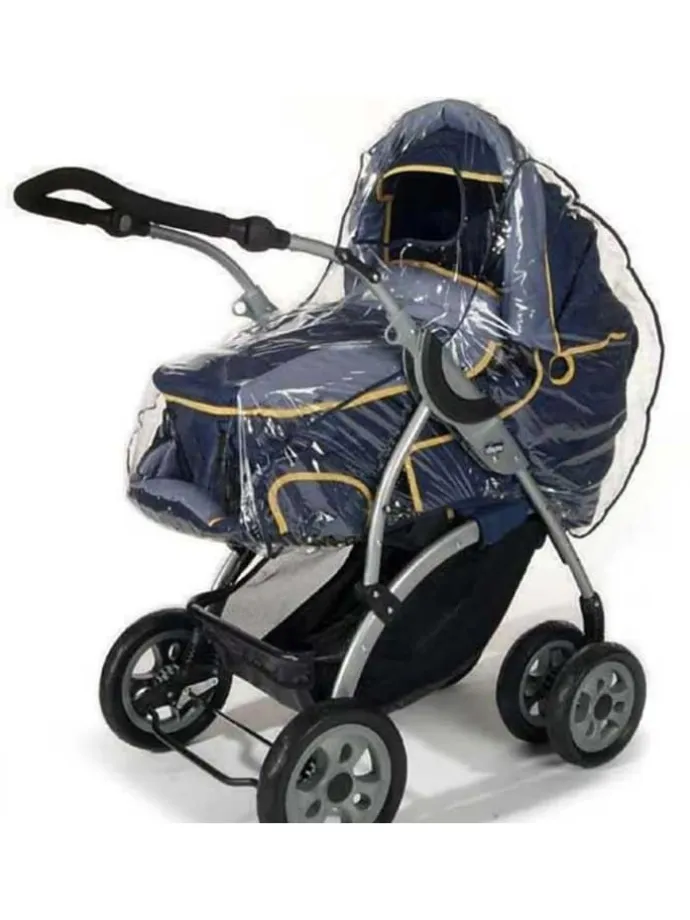 RainCover Classic Regenschutz für Kombi-Kinderwagen in Transparent ab 0 Monate
