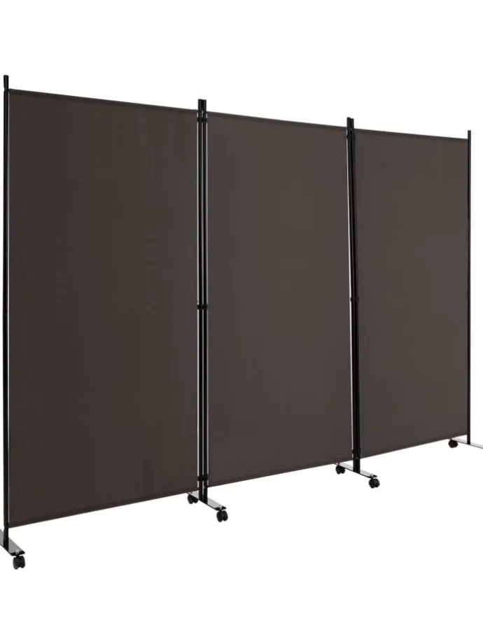 Raumteiler 3 tlg. 180cm in Braun