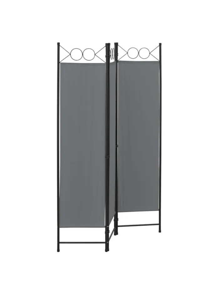 Raumteiler Saragossa 3-teilig in Grau (H)171cm (B)120cm