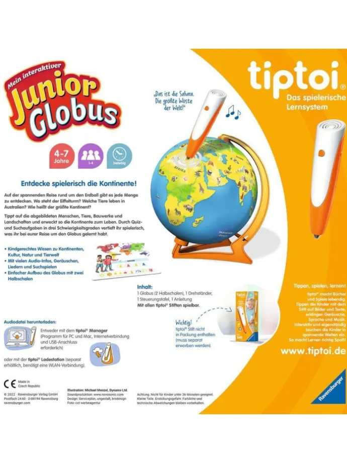 Ravensburger Lernspiel Mein interaktiver Junior Globus in bunt
