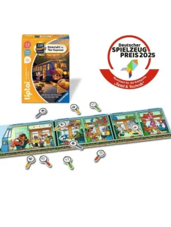 Ravensburger Lernspiel Team SMART ermittelt: Diebstahl im Tier-Express in bunt