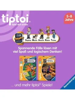 Ravensburger Lernspiel Team SMART ermittelt: Diebstahl im Tier-Express in bunt