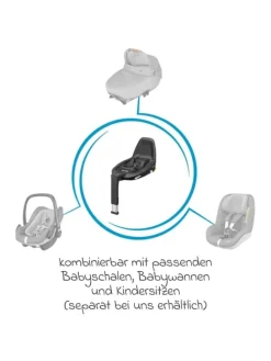 Reboarder-Kindersitz Pearl Pro 2 i-Size ab in schwarz