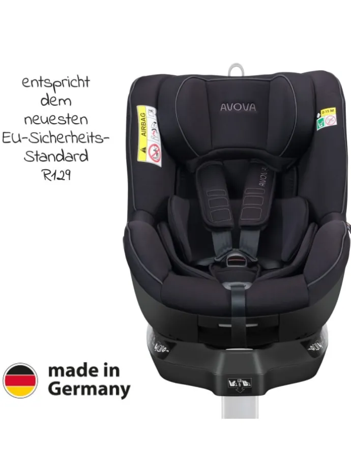 Reboarder-Kindersitz Sperber-Fix 61 61 cm in schwarz