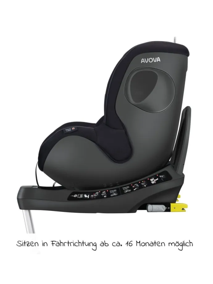 Reboarder-Kindersitz Sperber-Fix 61 61 cm in schwarz