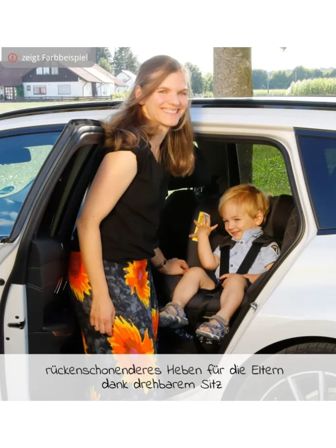 Reboarder-Kindersitz Sperber-Fix 61 61 cm in schwarz