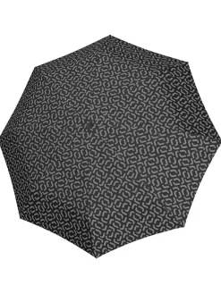 Regenschirm "Duomatic" in Schwarz/ Grau