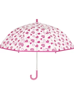 Regenschirm Herzchen in Transparent