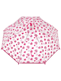 Regenschirm Herzchen in Transparent