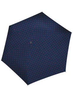 Regenschirm in Dunkelblau/ Rot