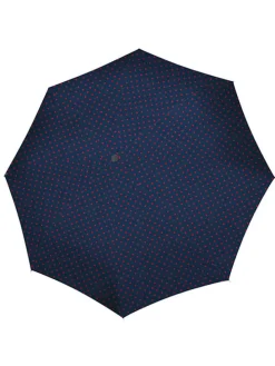Regenschirm in Dunkelblau/ Rot