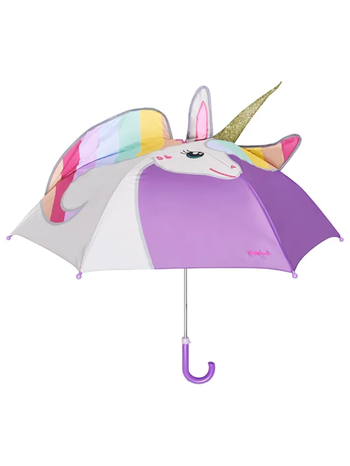 Regenschirm in Flieder/ Weiß