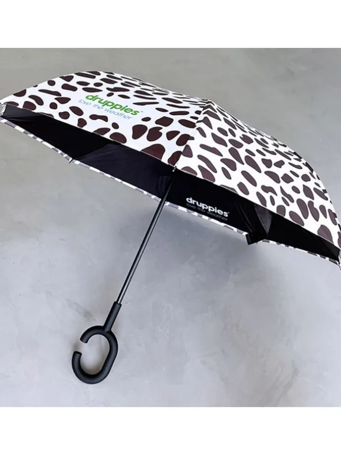 Regenschirm Leopard in grau