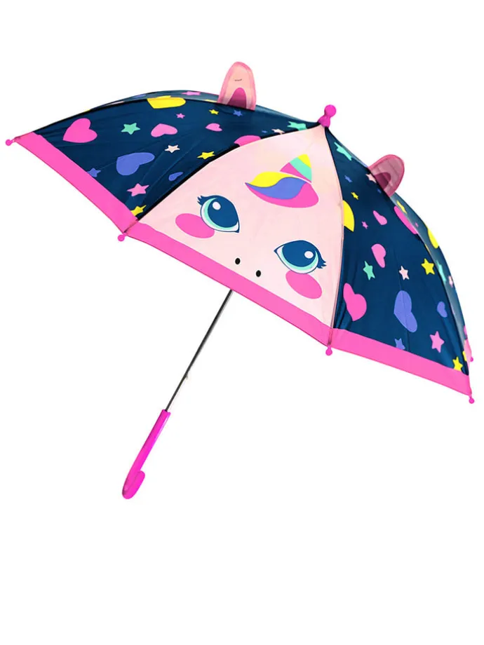 Regenschirm "Unicorn" in Dunkelblau