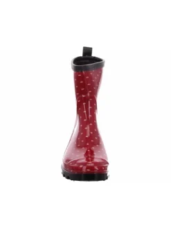 Regenstiefel Gefüttert in rot