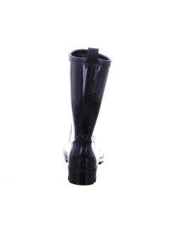 Regenstiefel Gefüttert in schwarz