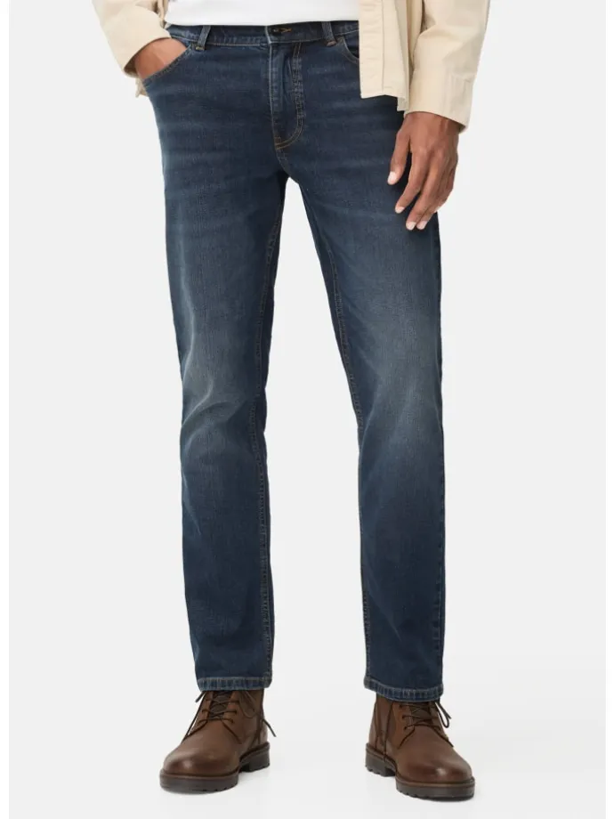 Regular Fit 5-Pocket Hose in Dunkelblau