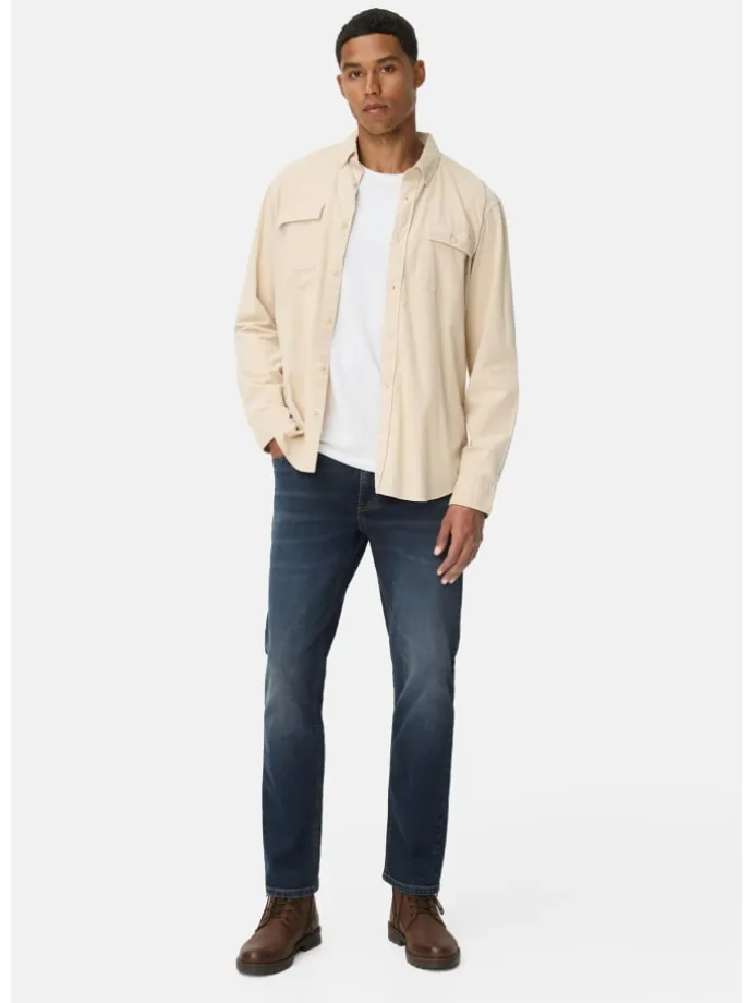Regular Fit 5-Pocket Hose in Dunkelblau