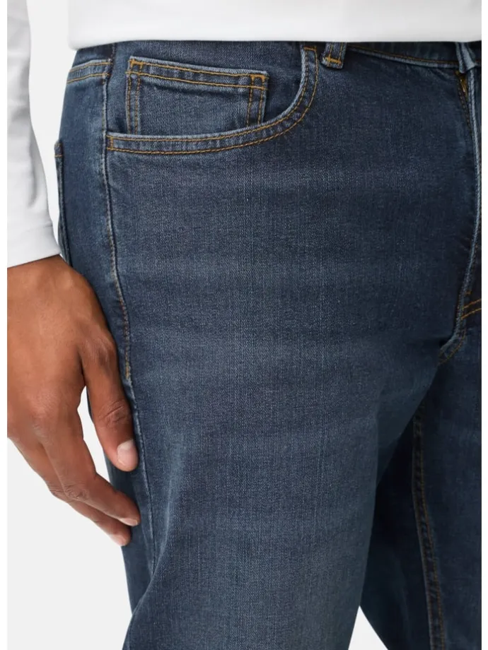 Regular Fit 5-Pocket Hose in Dunkelblau