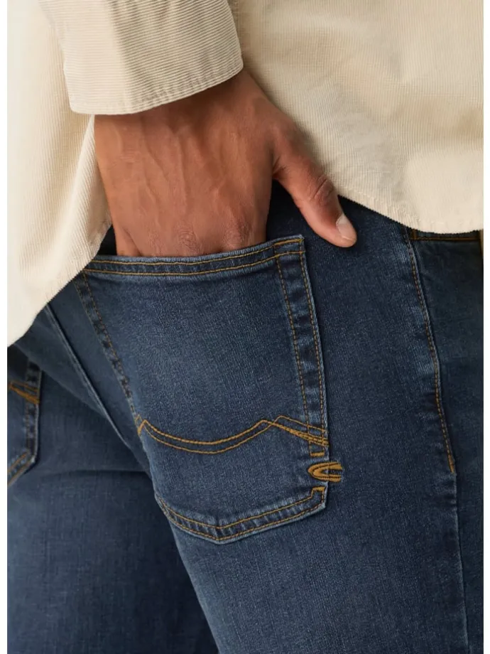 Regular Fit 5-Pocket Hose in Dunkelblau