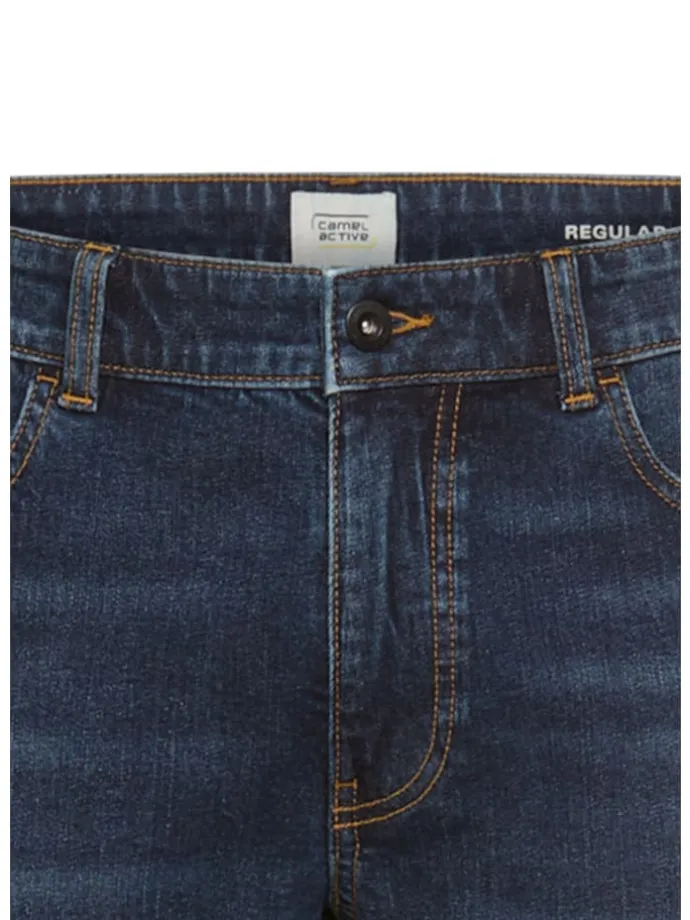 Regular Fit 5-Pocket Hose in Dunkelblau